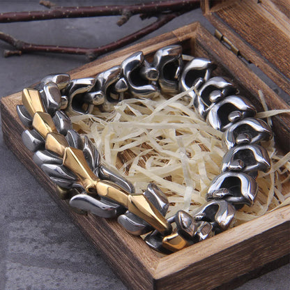 Join The Pack Stainless Steel Bracelets - Viking-Inspired Chain Design