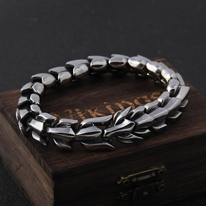 Join The Pack Stainless Steel Bracelets - Viking-Inspired Chain Design