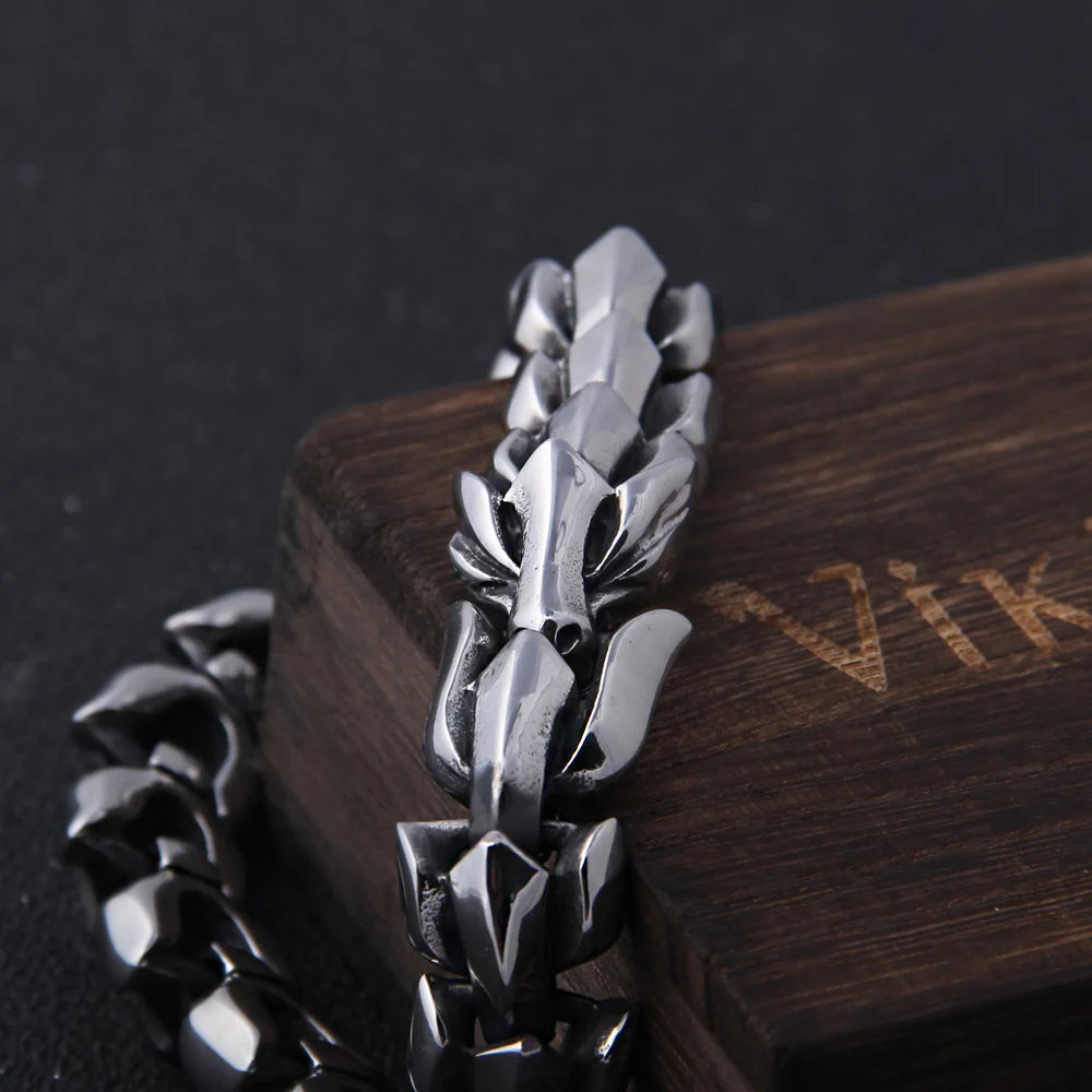 Join The Pack Stainless Steel Bracelets - Viking-Inspired Chain Design