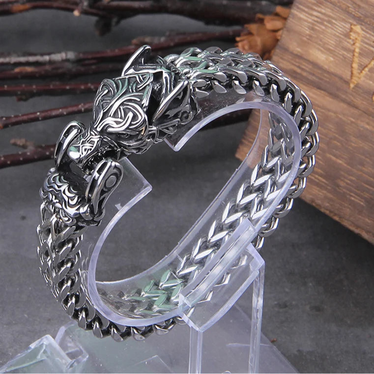 Join The Pack Stainless Steel Bracelets - Viking-Inspired Chain Design