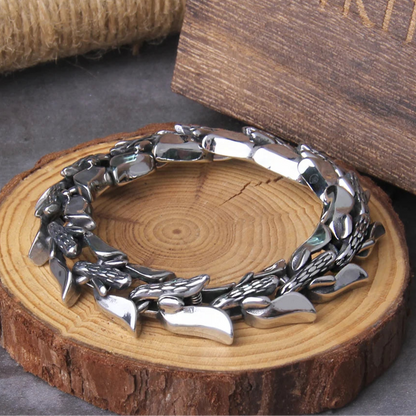 Join The Pack Stainless Steel Bracelets - Viking-Inspired Chain Design