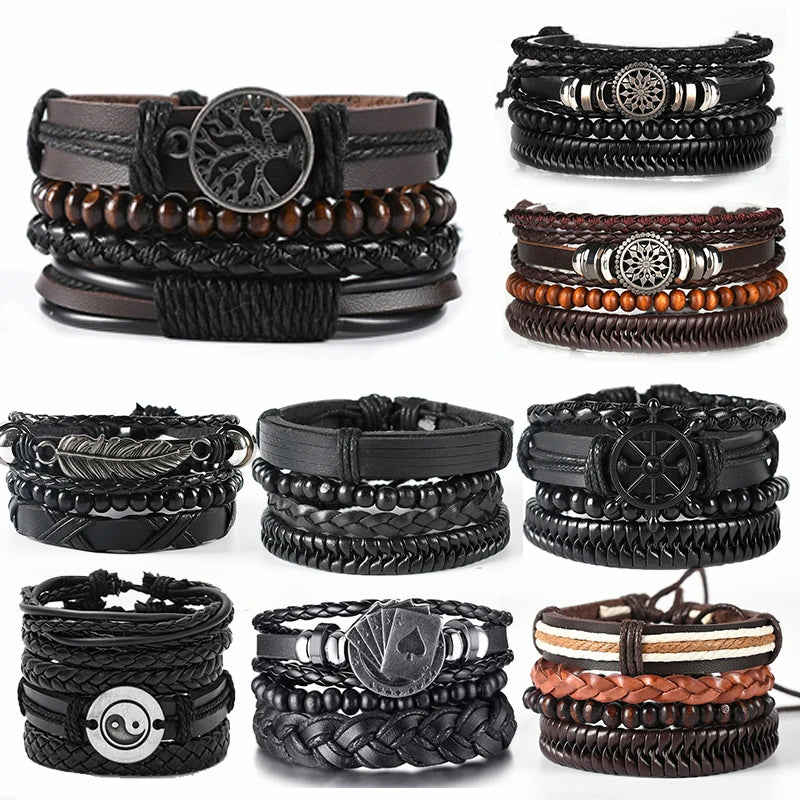 Multi-Layer Bracelet Set - Adjustable Fit & Stylish Designs