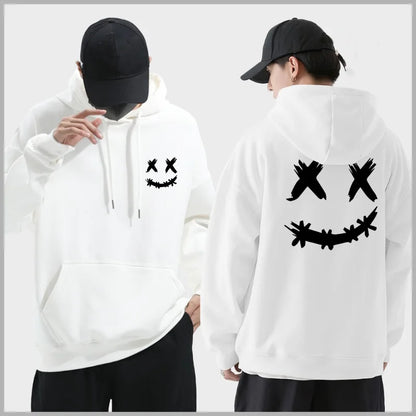 Smiley Printed Hoodie - Casual and Comfortable Everyday Wear