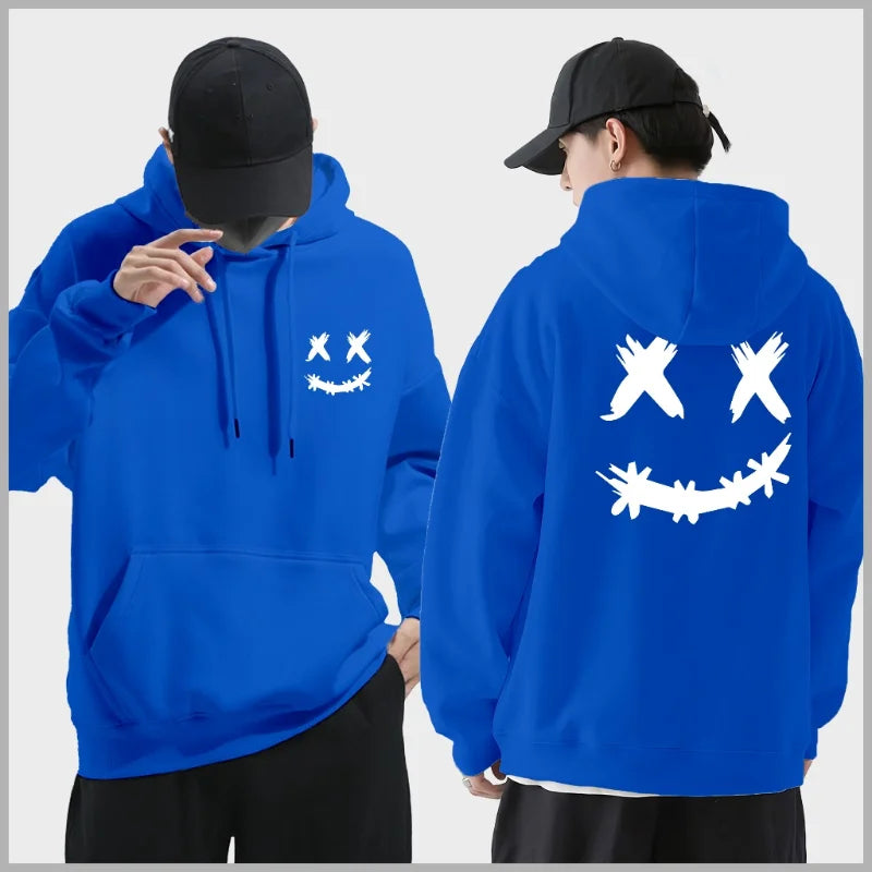 Smiley Printed Hoodie - Casual and Comfortable Everyday Wear