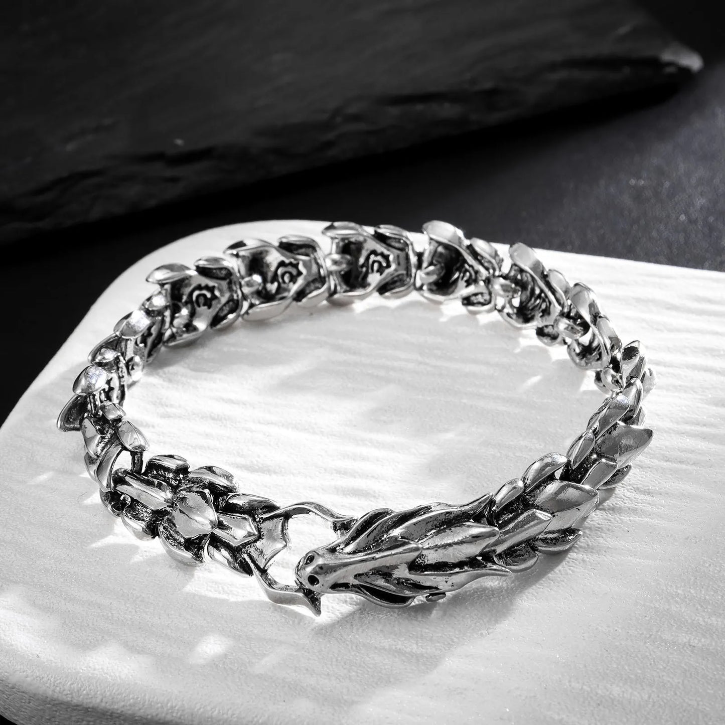 Dragon Chain Bracelet - Unique Chain Link Accessory