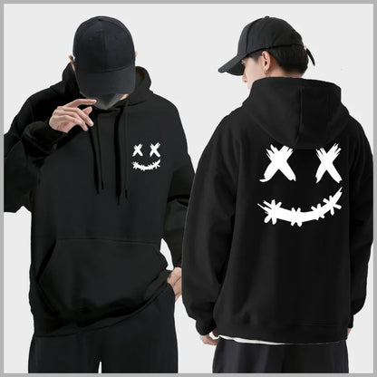 Smiley Printed Hoodie - Casual and Comfortable Everyday Wear